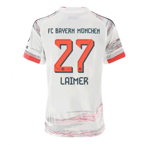 Ženski Nogometni dresi Bayern Munich Konrad Laimer #27 Gostujoči 2025-26 Kratek Rokav